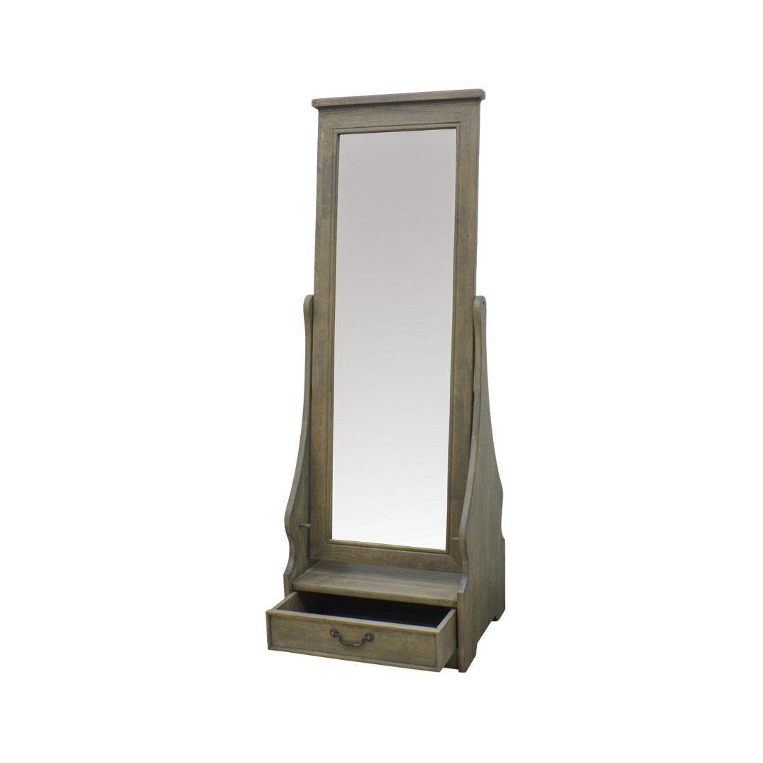 MD8245 Solid Wood Rotating Dressing Mirror, Adjustable Angle, Classic Design, view 2