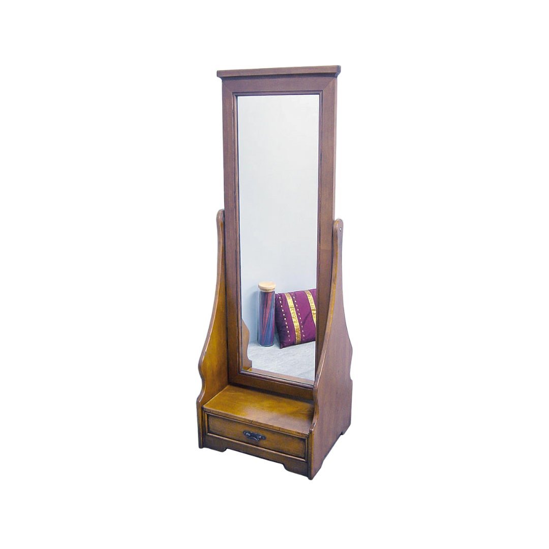 MD8245 Solid Wood Rotating Dressing Mirror, Adjustable Angle, Classic Design