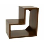 MD8246 Solid wood rectangular shelving unit with a modern design