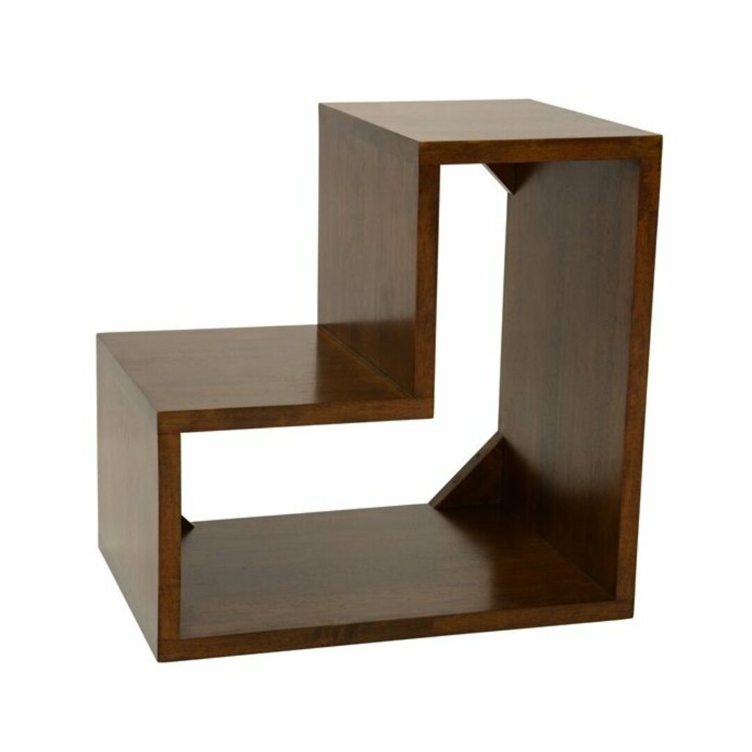 MD8246 Solid wood rectangular shelving unit with a modern design