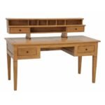 MD8255 Large, luxuriously designed solid wood desk with 4 drawers