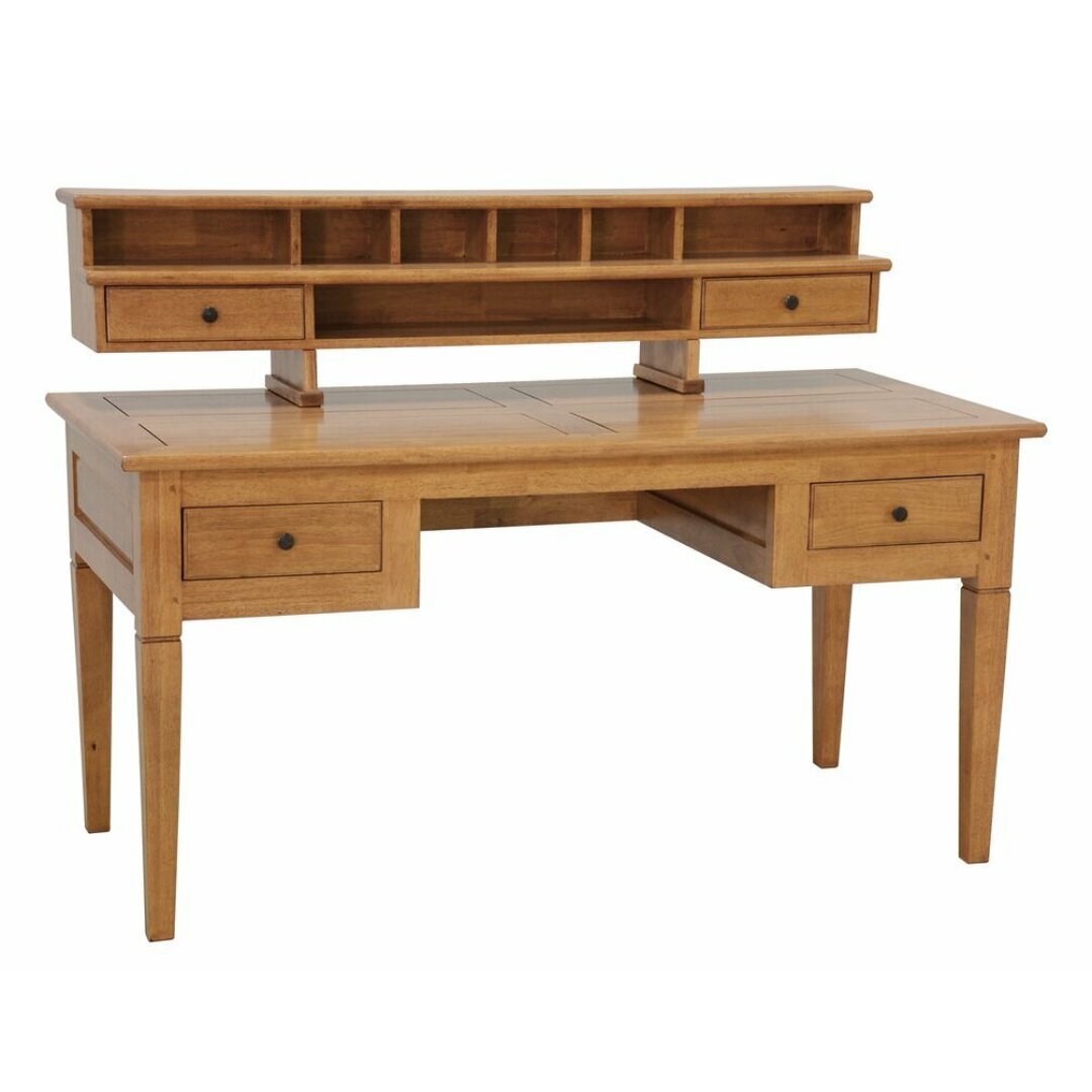 MD8255 Large, luxuriously designed solid wood desk with 4 drawers