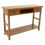 MD8260 Solid Wood Console Table with 2 Drawers, Contemporary Chinese Style