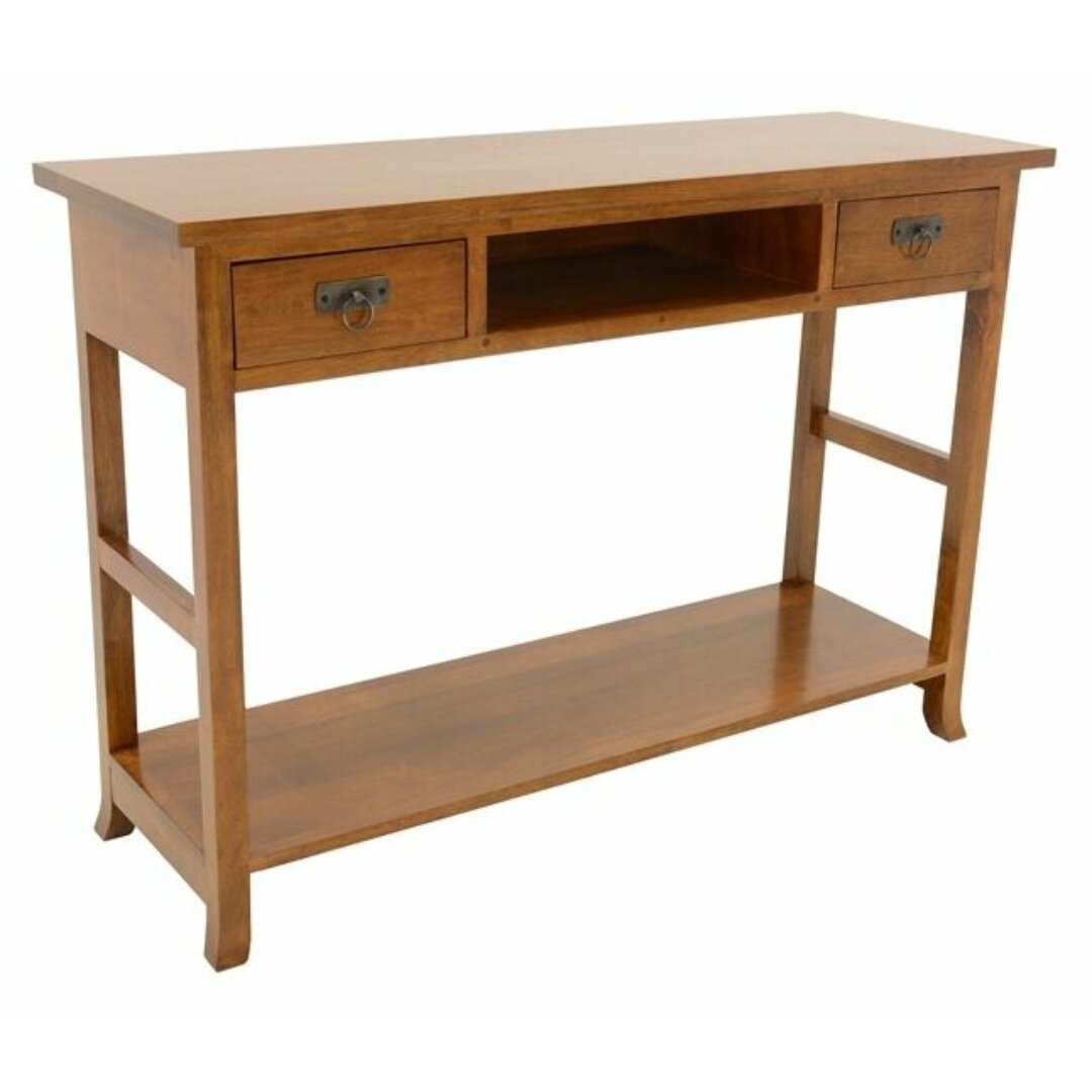 MD8260 Solid Wood Console Table with 2 Drawers, Contemporary Chinese Style