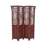 MD8270 Solid Wood Folding Room Divider with 4 Panels (Classic Design), view 5