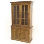 MD8271 Two-part solid wood showcase, tall design, elegant and simple