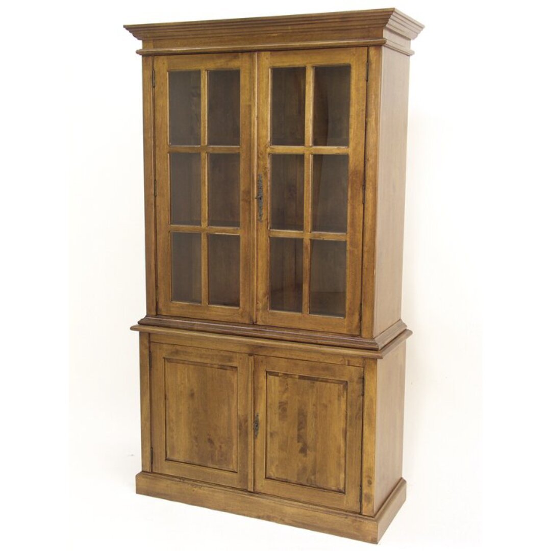 MD8271 Two-part solid wood showcase, tall design, elegant and simple