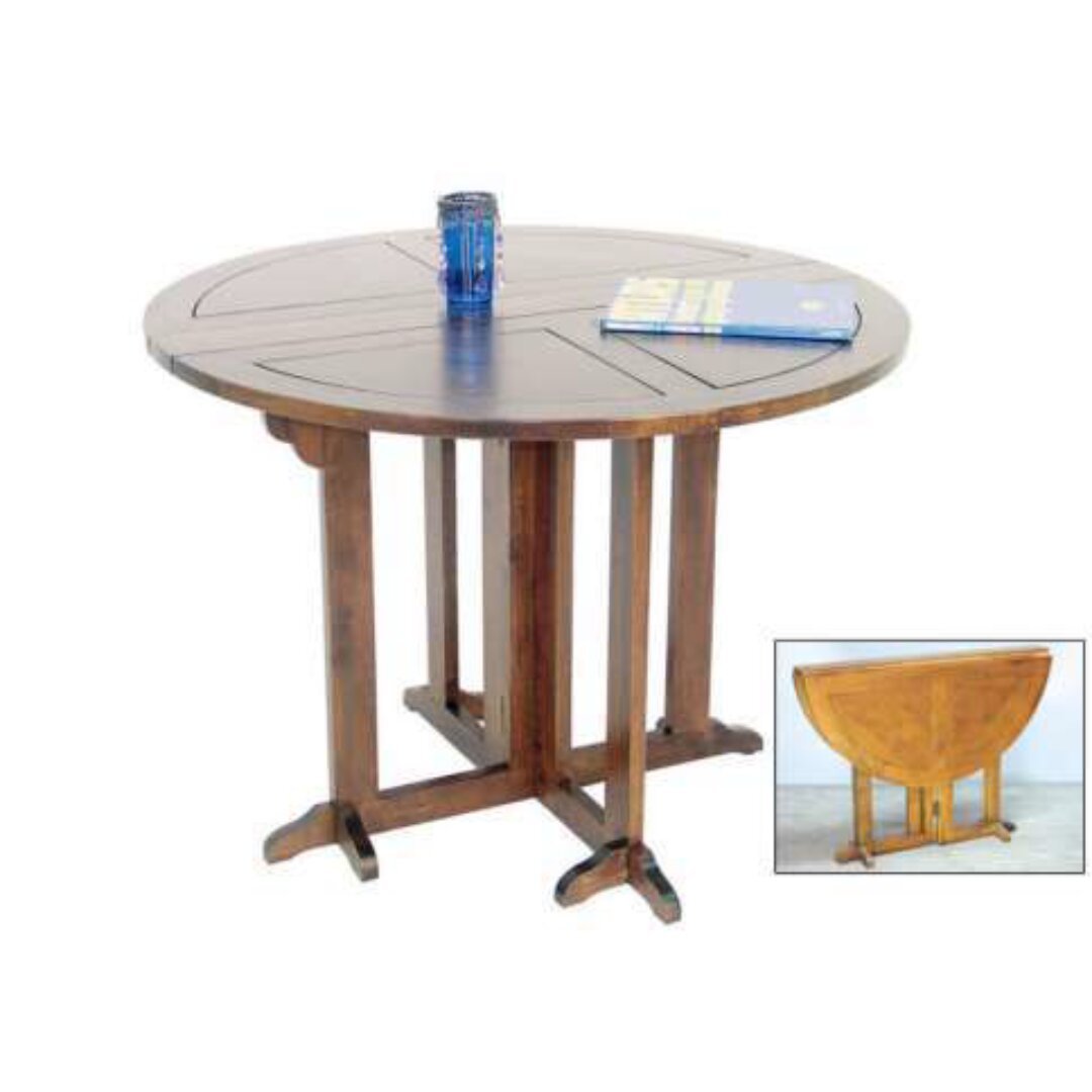 MD8272 Solid Wood Round Dining Table, Classic Design