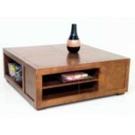 MD8284 Solid wood square coffee table (Low Table)