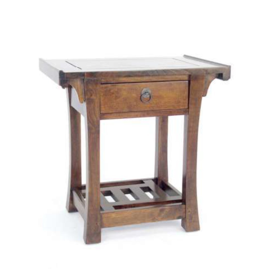 MD8293 Solid Wood Bedside Table with 1 Drawer