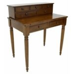 MD8305 Solid wood writing desk with 7 drawers, French vintage design