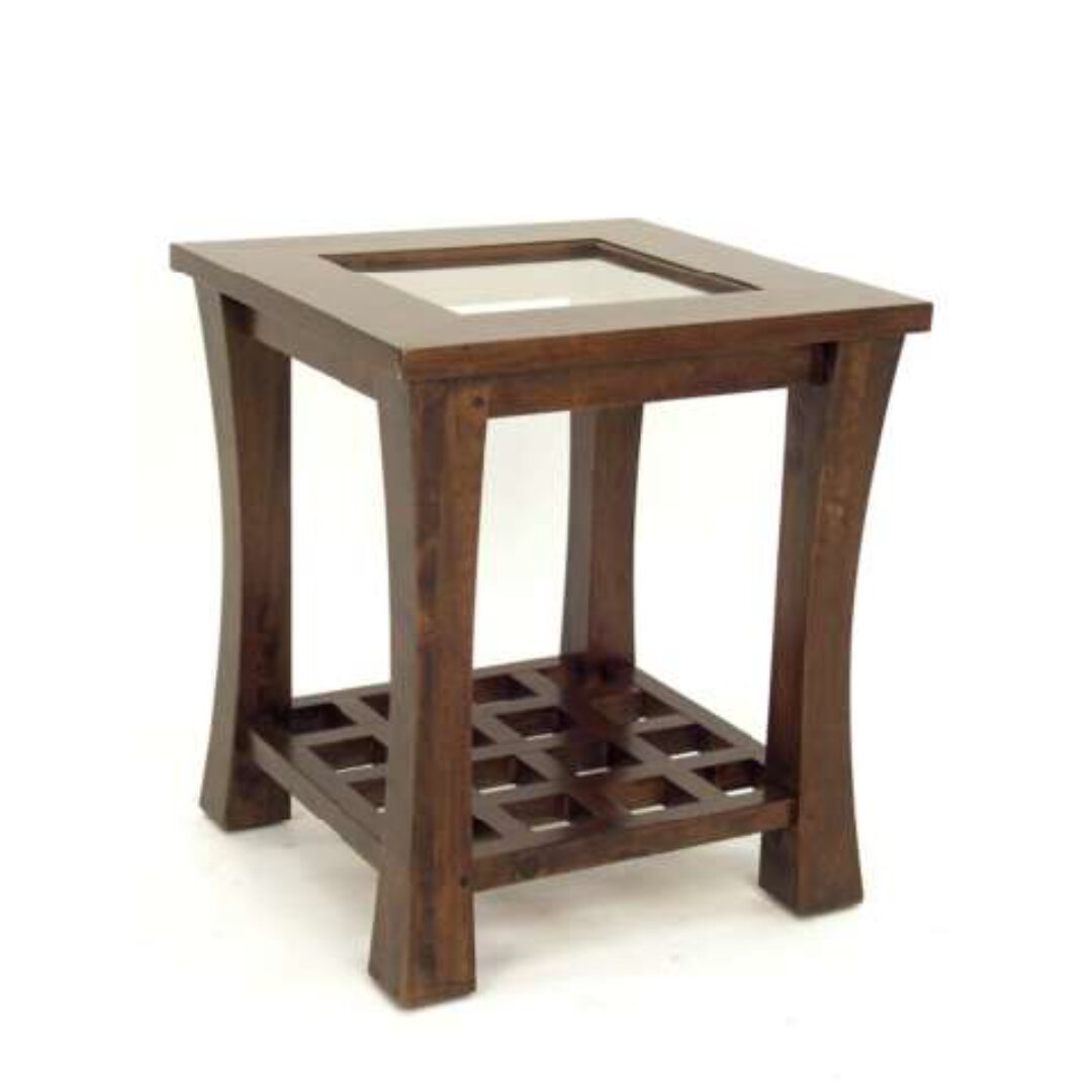 MD8307 Solid wood square side table, Zen design