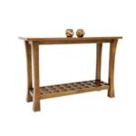 MD8308 Solid Wood Console Table, Modern Zen Style