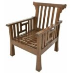 MD8314 Solid wood armchair with a contemporary design
