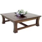 MD8317 Solid wood low square coffee table, Zen style