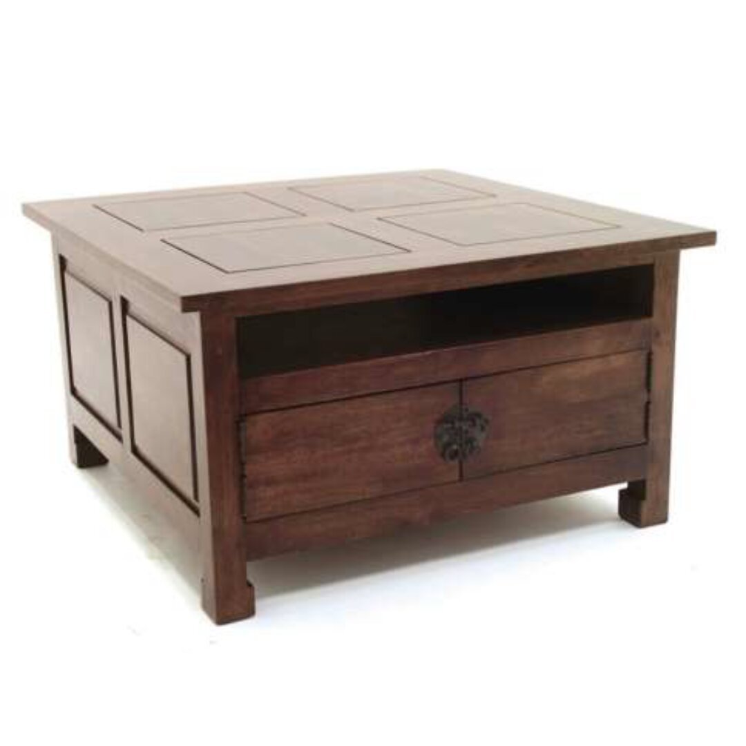 MD8323 Solid wood square coffee table, Oriental Modern style