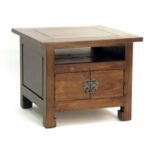 MD8324 Solid wood square side table, oriental modern design