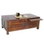 MD8325 Solid wood rectangular coffee table, oriental design