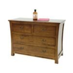 MD8329 4-Drawer Solid Wood Cabinet, Zen Modern Design