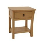 MD8333R Solid wood bedside table, right side, 1 door, Zen design
