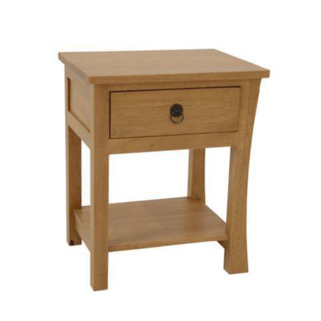 MD8333R Solid wood bedside table, right side, 1 door, Zen design
