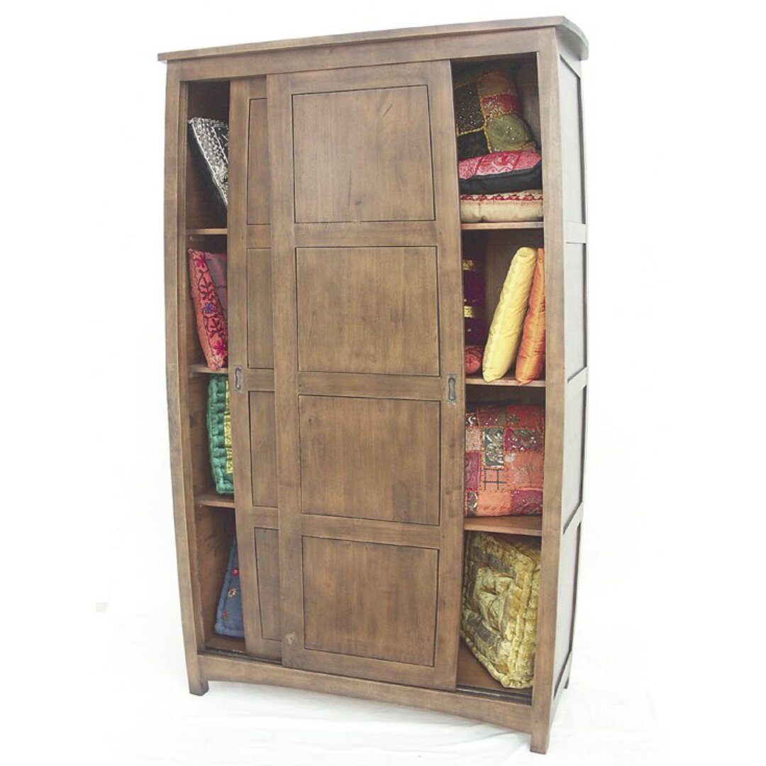 MD8339 Wardrobe Sliding Door, Space-saving design made of solid wood