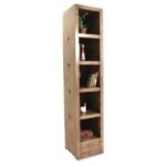 MD8348 Column Cabinet, A versatile, tall, solid wood cabinet with a slim design