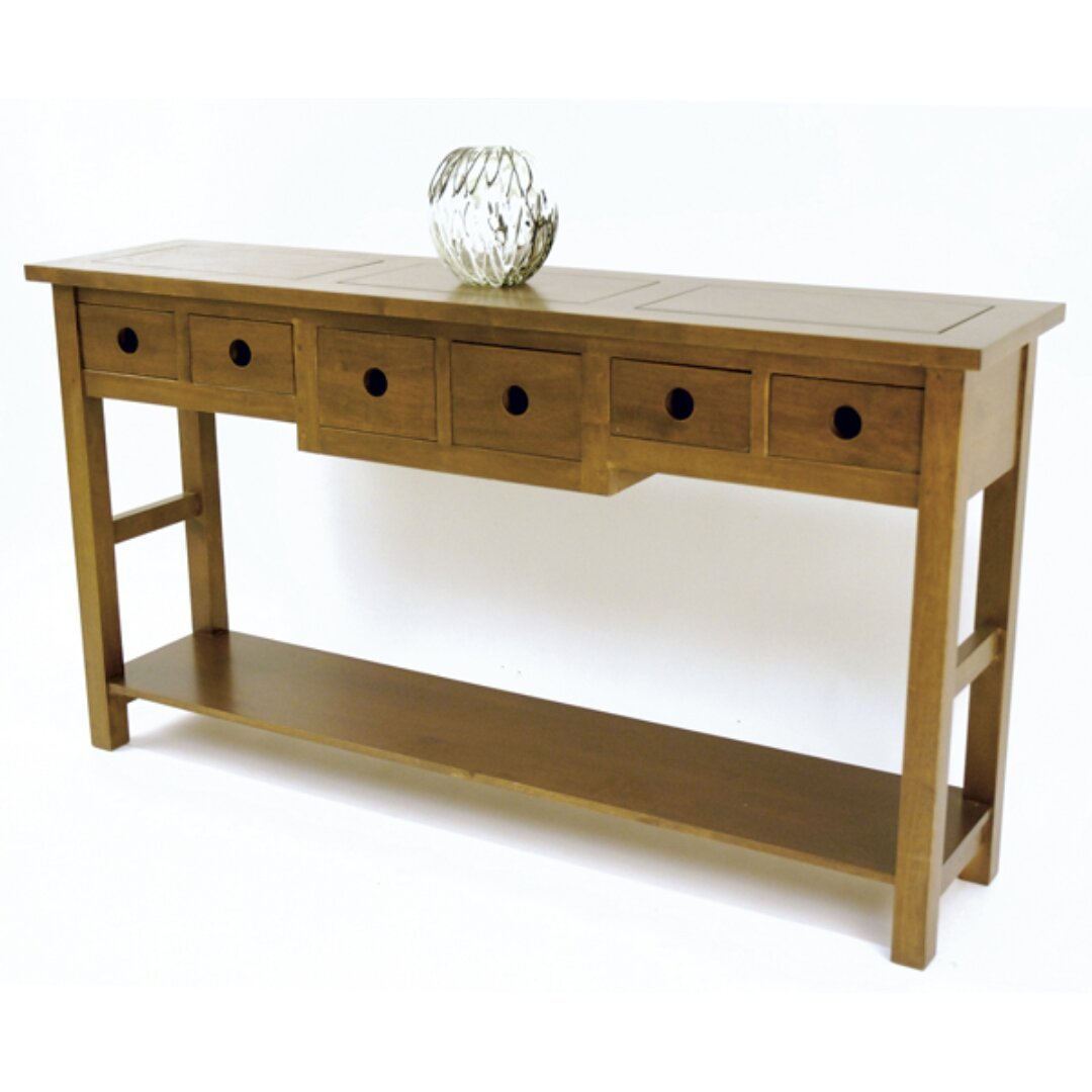 MD8351 Console Table, A long, elegant console table made of solid wood