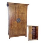 MD8353 Wardrobe, Solid wood wardrobe with 2 doors, classic design