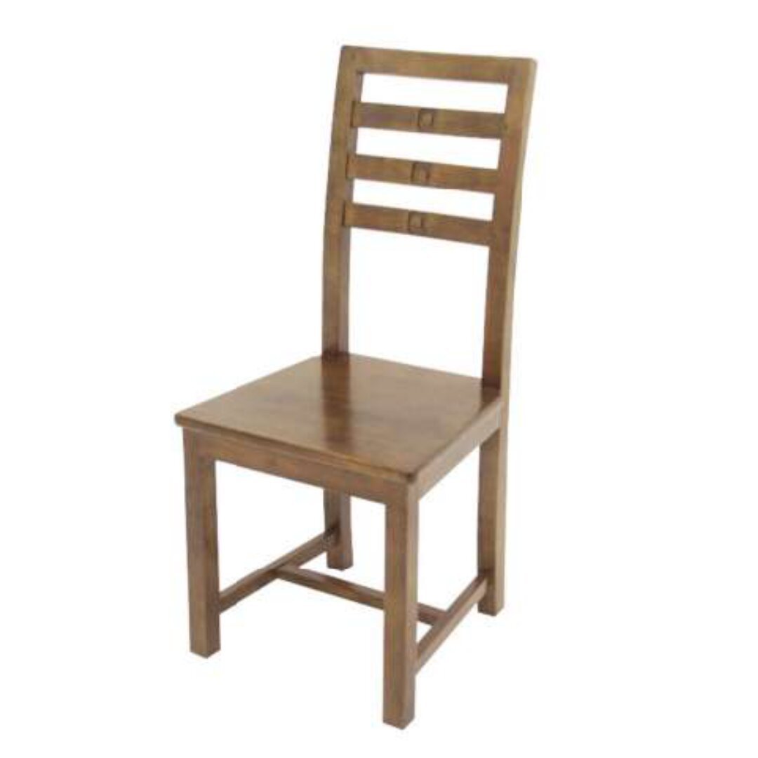 MD8355 Chair, Solid wood dining chair with high backrest