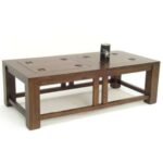 MD8356 Low Table, Rectangular, solid wood coffee table with a simple design