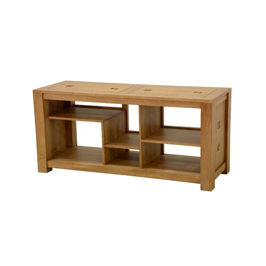 MD8361 TV Cabinet, Solid wood TV stand, 140 cm wide, contemporary design