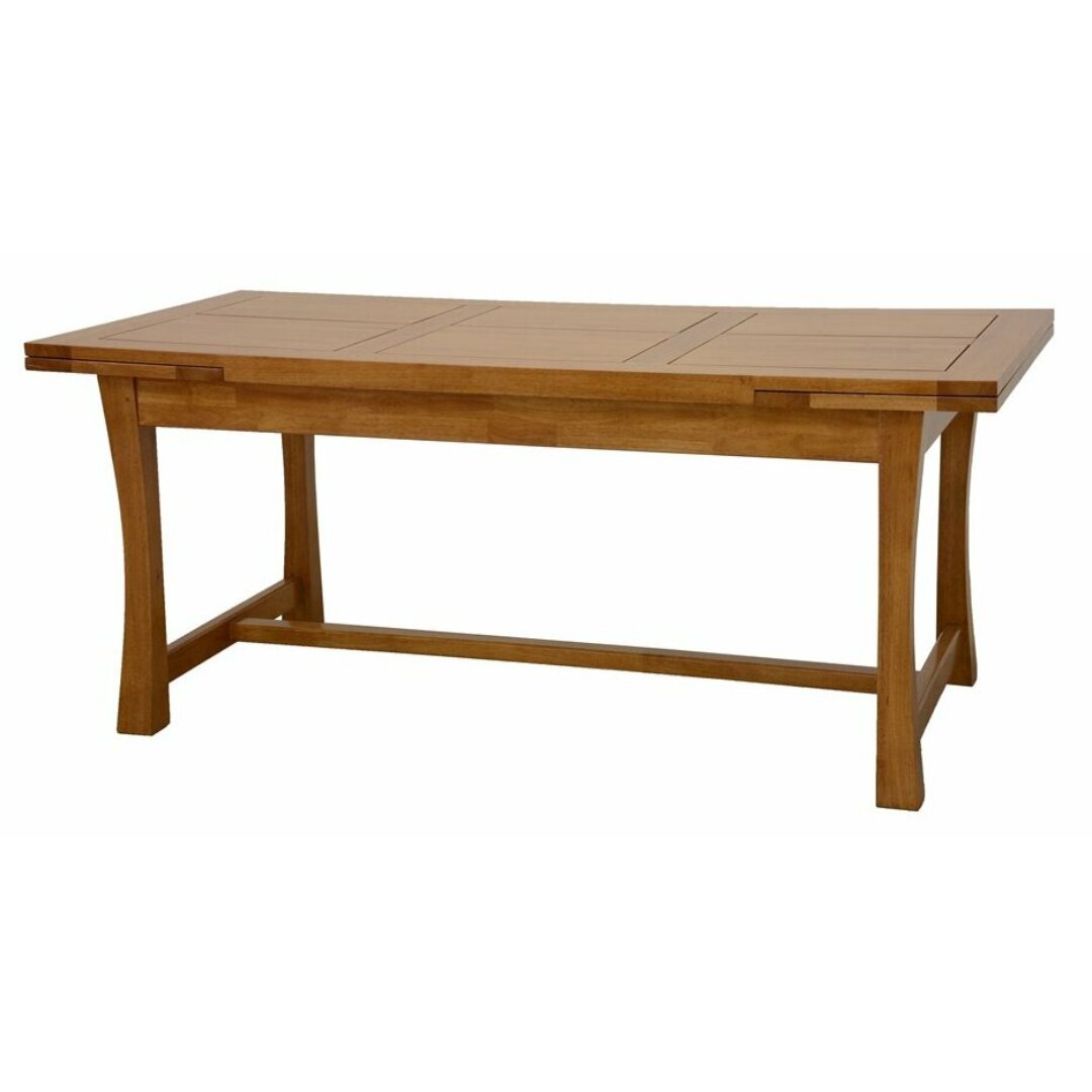 MD8363 Dining Table, Solid wood extendable dining table (180-260 cm), Zen style