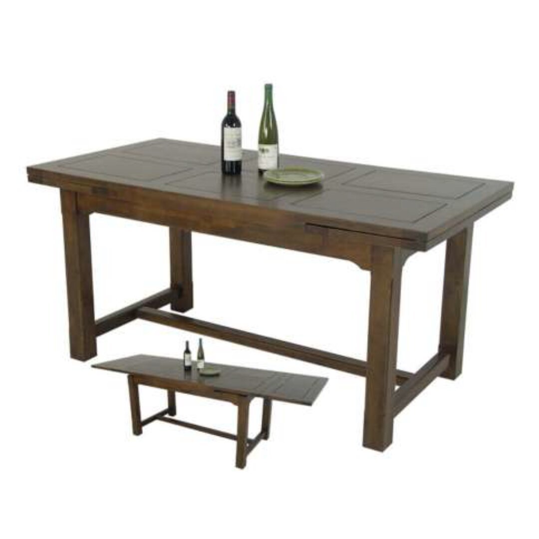 D8366 Dining Table, Solid wood dining table with handcrafted design