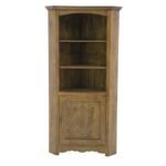 MD8370 Corner Cabinet, Solid wood corner display cabinet with 1 door, classic design