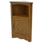 MD8371 Corner Cabinet, Medium-sized, solid wood corner display cabinet, 123 cm high, classic design