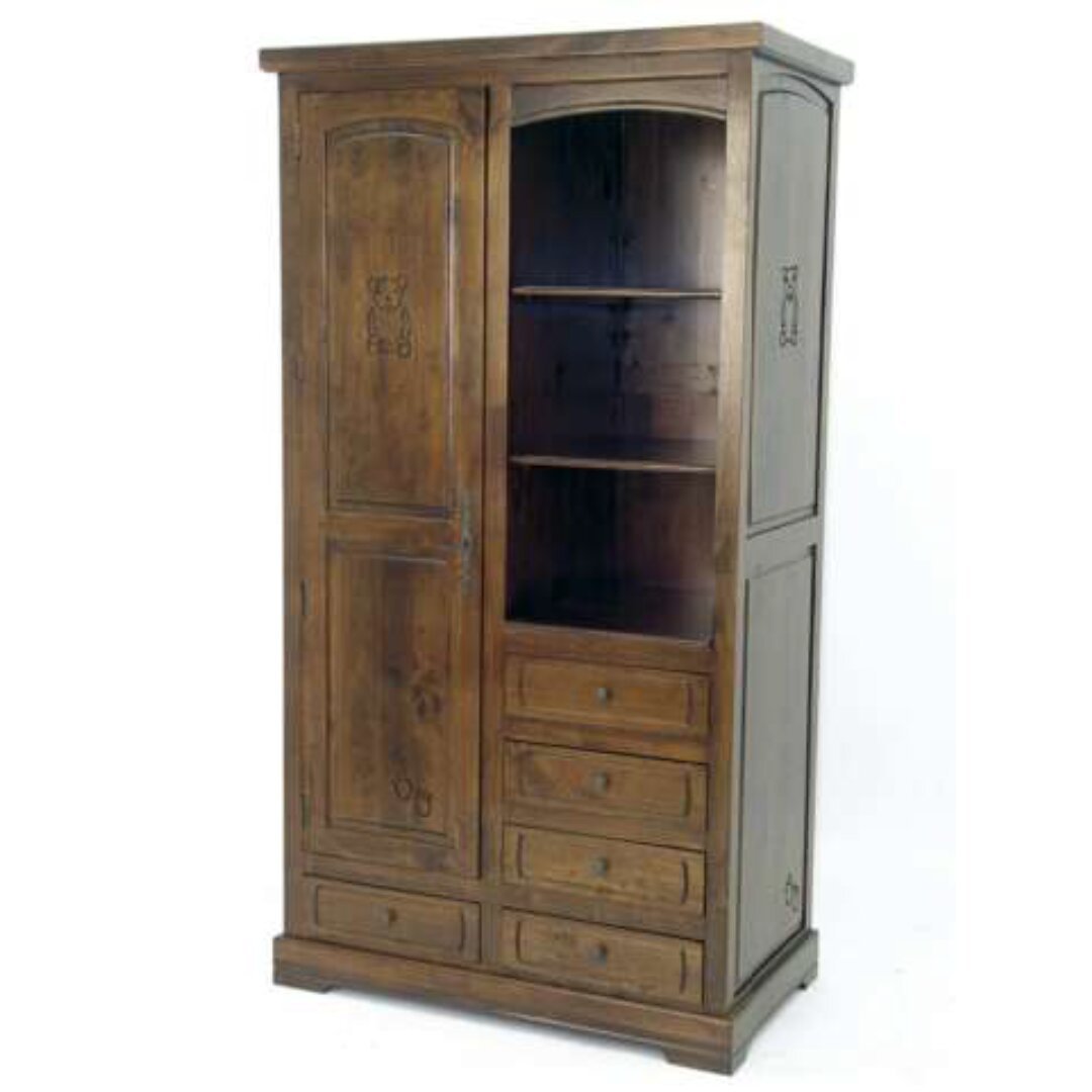 MD8375 Solid Wood Children's Wardrobe, Cute design, sturdy construction