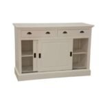 MD8385-1 Solid wood sideboard with 2 sliding doors and 2 drawers