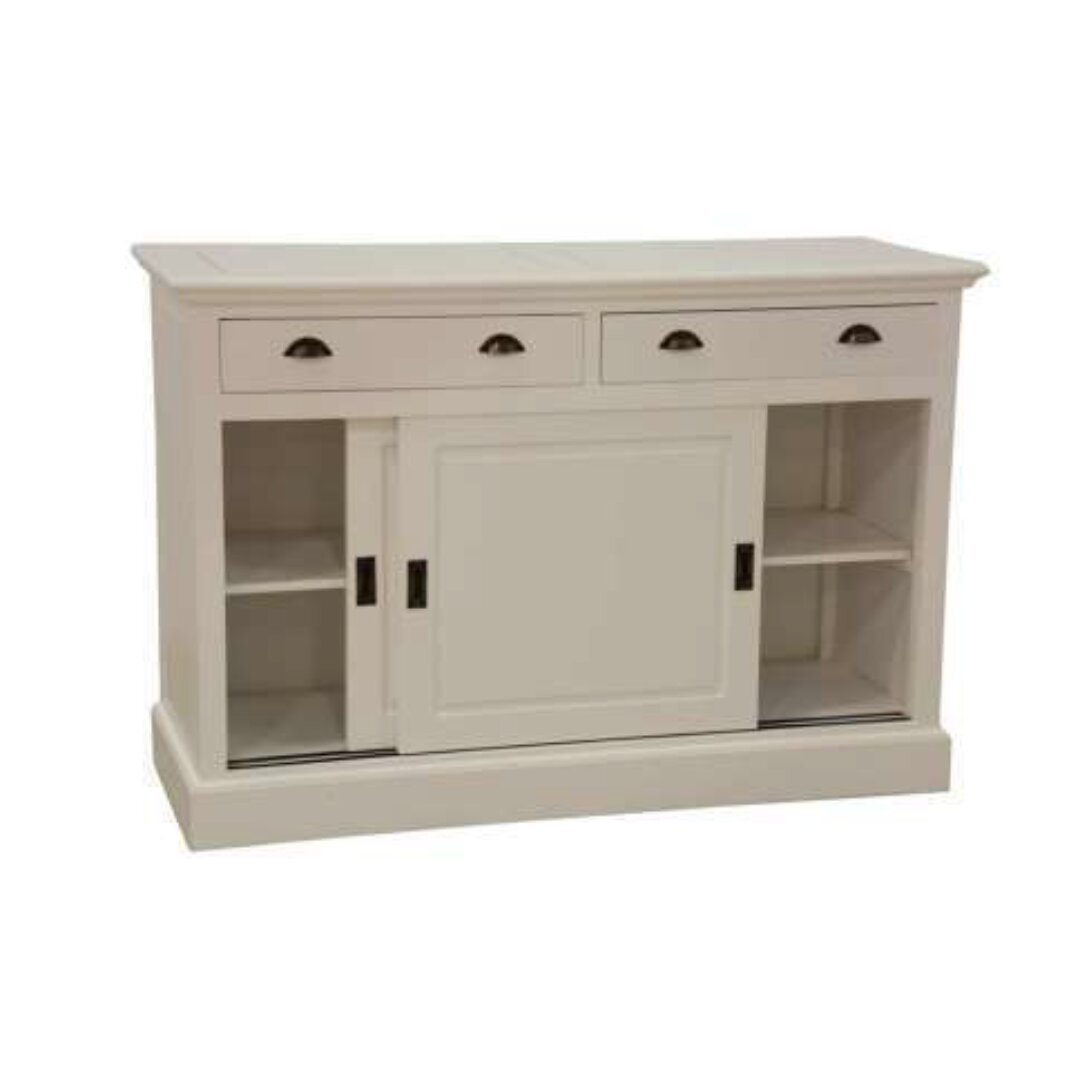 MD8385-1 Solid wood sideboard with 2 sliding doors and 2 drawers