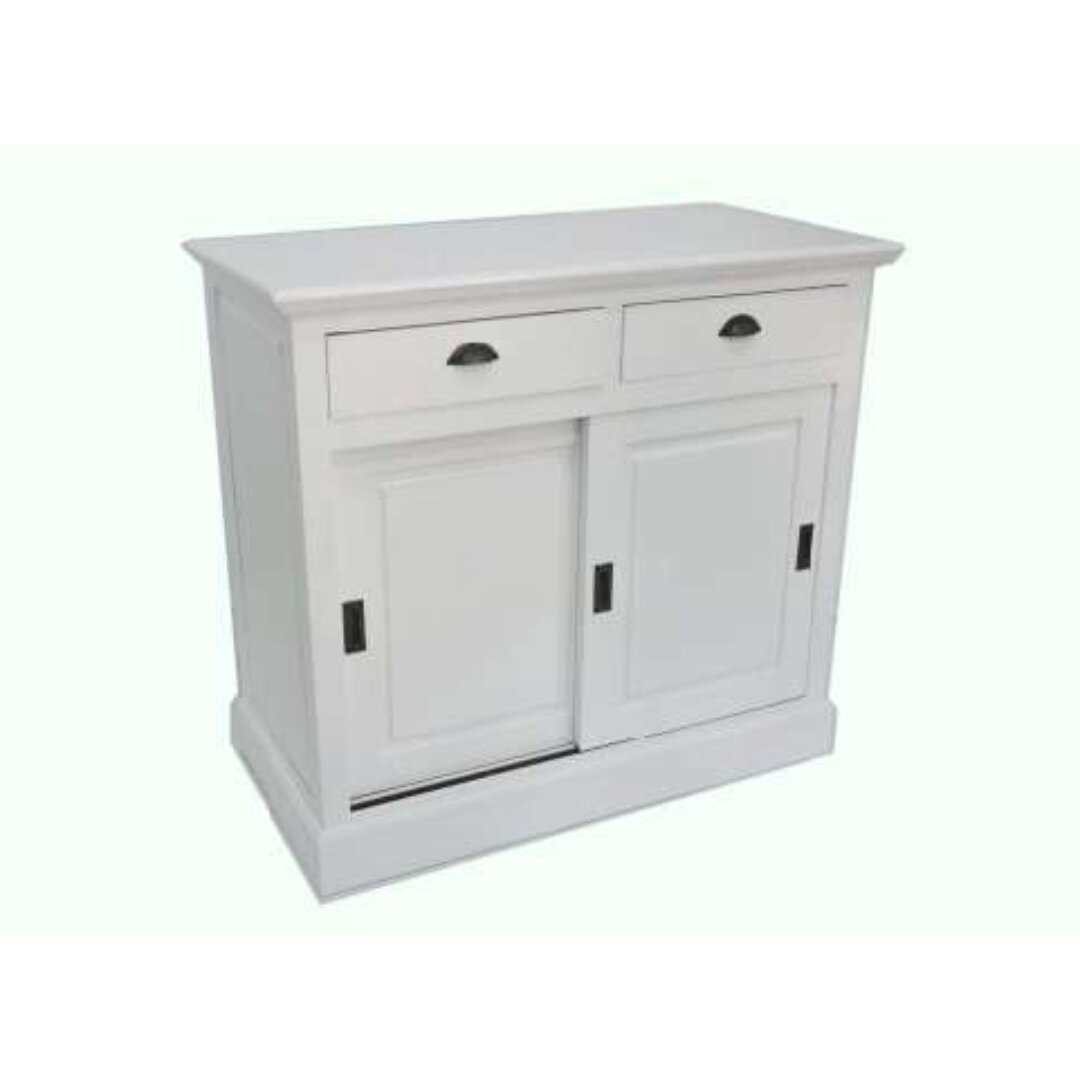 MD8386-1 MD8386-1 Solid wood sideboard with sliding doors and 2 drawers, 106 cm