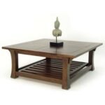 MD8390 Solid Wood Square Low Table