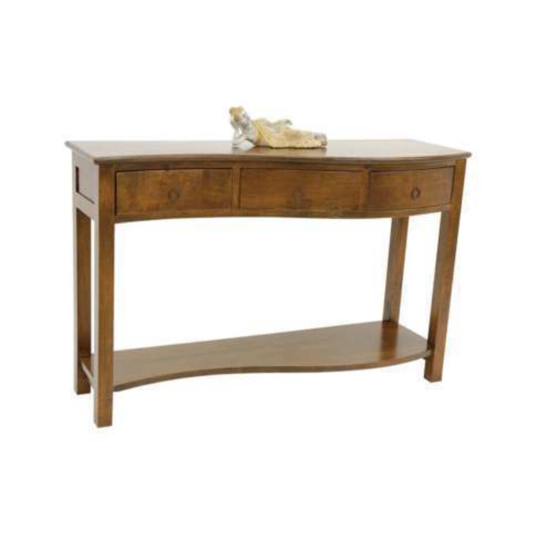 MD8397 Solid Wood Console Table with 3 Drawers, Elegant Style
