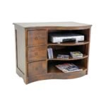 MD8399 Solid Wood TV Cabinet with 3 Drawers, 90 cm