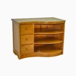 MD8399 Solid Wood TV Cabinet with 3 Drawers, 90 cm, view 4