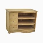 MD8399 Solid Wood TV Cabinet with 3 Drawers, 90 cm, view 5