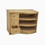 MD8399 Solid Wood TV Cabinet with 3 Drawers, 90 cm, view 6
