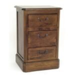MD8403 Bedside Chest, Solid Wood (3 Drawers), Handcrafted Design