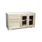 MD8419 Wooden Cabinet, Solid wood cabinet with 2 doors and 2 drawers