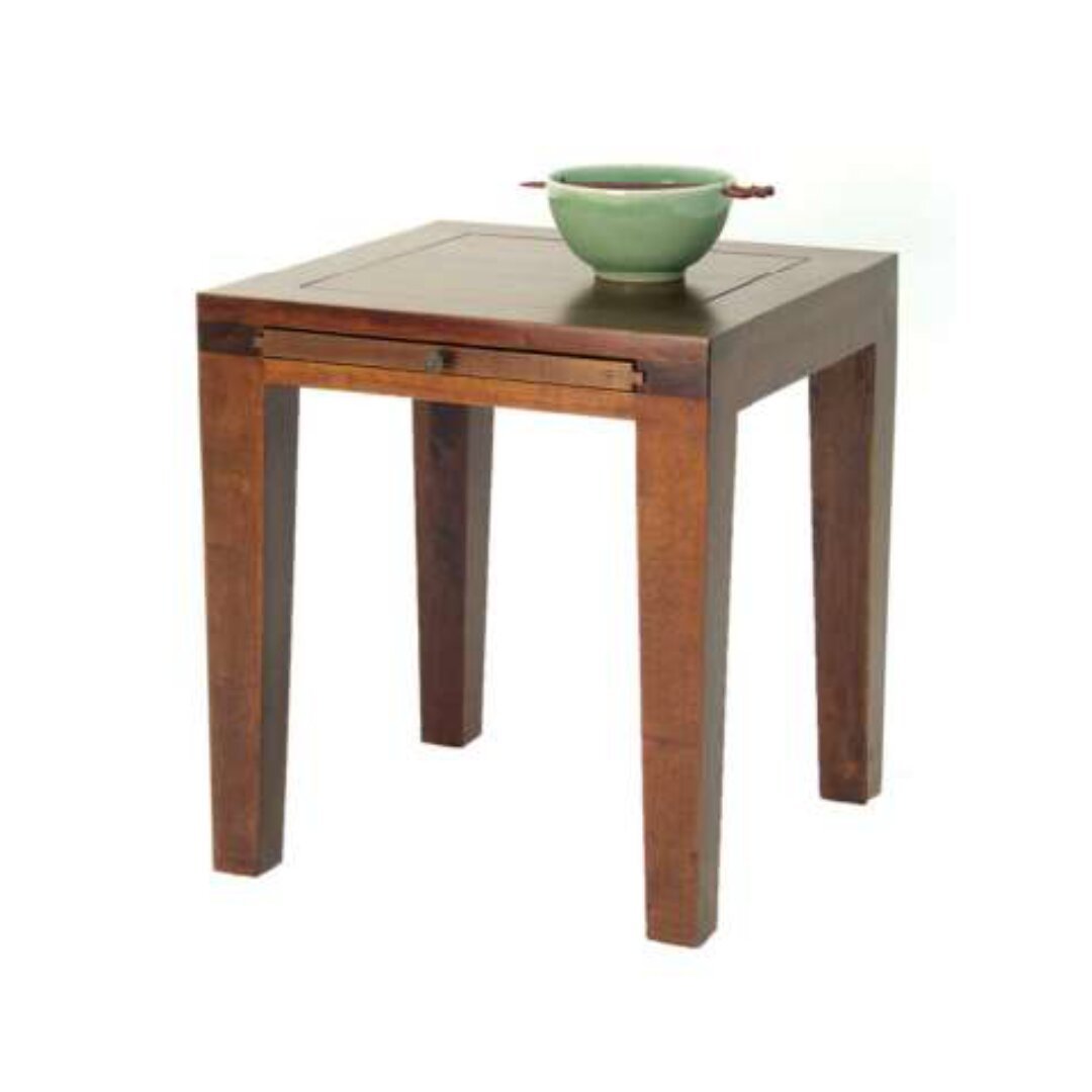 MD8430 Slide Side Table, A minimalist, sturdy and durable side table made of solid wood