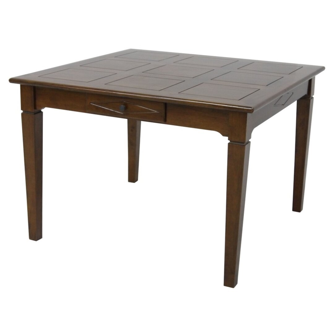MD8442KD Square Dinner Table, A square, solid wood dining table for 4 people
